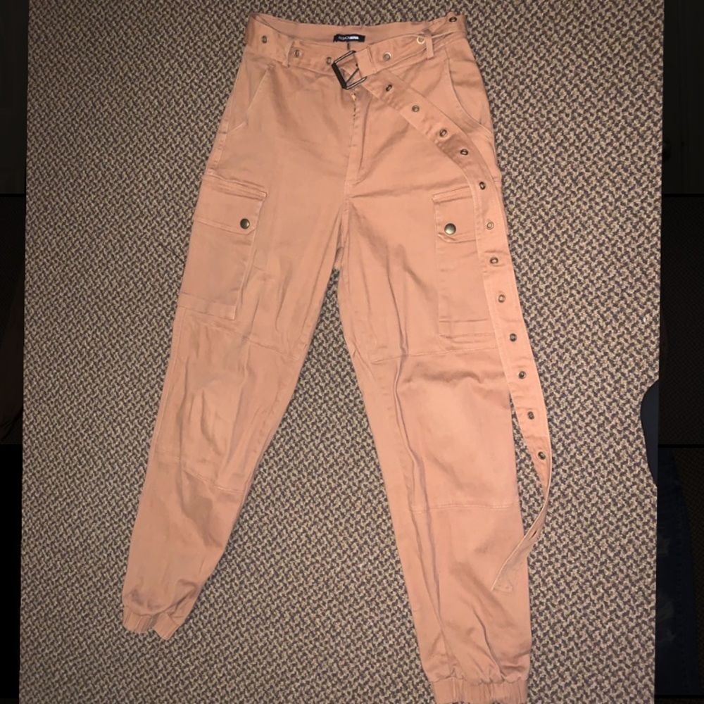 Fashion Nova Khaki Cargo Pants